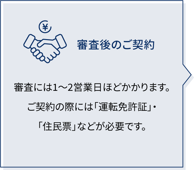 審査後のご契約